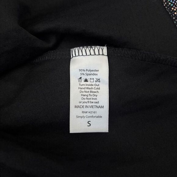 Lularoe Elegant Nicole Dress Rainbow Mermaid Swing Shimmer Iridescent Oil Slick - Picture 8 of 8